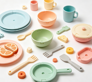Accessori per Pentole e Ciotole in Plastica per Bambini, Giocattoli per Giochi di Ruolo, Stampati a Iniezione, in PP Sicuro per Alimenti - Product Image 6