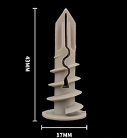 Vis d'expansion spéciale pour cloisons sèches en nylon OEM, vis pour tube d'avion, tube en plastique torsadé, bouchon pour mur rideau, vis autotaraudeuse