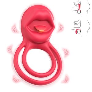 Huidvriendelijke Siliconen Ejaculatie Vertraging Cock Ring Paar Oplaadbare Fancy Cock Ring Mannelijke Stimulator Penis Ring - Product Image 2