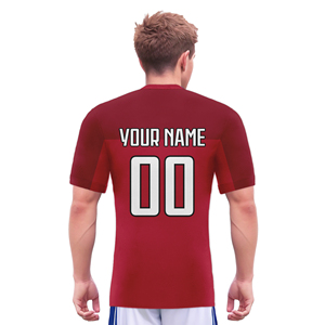Camiseta de fútbol <span class=keywords><strong>retro</strong></span> personalizada, camiseta de fútbol de secado rápido de poliéster de alta calidad para entrenamiento de partidos de equipo, conjunto alto estampado por sublimación - Product Image 2