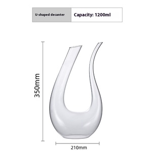 <span class=keywords><strong>Carafe</strong></span> <span class=keywords><strong>à</strong></span> <span class=keywords><strong>vin</strong></span> transparente au <span class=keywords><strong>design</strong></span> classique, de haute qualité, pour une expérience vinicole de luxe, pour usage domestique et commercial - Product Image 2