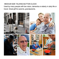 Reloj Hablante Económico para Personas Ciegas, Práctico Reloj con Botones Hablantes, Mecanismo de Reloj