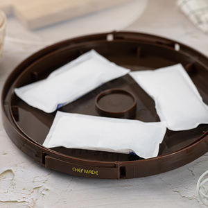 CHEFMADE WK10035 Ensemble d'outils de cuisson pour la cuisine écologique Couvercle de boîte à gâteaux en plastique PP brun comprenant des spatules Coupe-pâtisserie Cuisson - Product Image 4