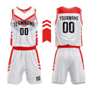 ชุดยูนิฟอร์มบาสเก็ตบอลแบบกลับด้านได้สำหรับผู้ชาย สกรีนโลโก้คุณภาพสูง ผลิตจากผ้าโพลีเอสเตอร์ 100% ราคาถูก รับผลิตตามสั่งขายส่งจากสหรัฐอเมริกา - Product Image 1