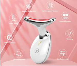 Masajeador de cuello facial eléctrico de 7 colores de alta calidad, masaje portátil de alta frecuencia, estiramiento facial para uso doméstico - Product Image 1