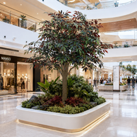 Arbre artificiel Crenata de 8,5 pieds en PE, toucher réel, ignifuge, résistant aux UV, écologique, vente en gros directe d'usine, OEM ODM