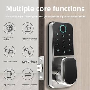 Cerradura Esférica Inteligente con Contraseña, Huella Dactilar y Tarjeta IC para Puertas de Madera de Interiores, Hogares, Oficinas, Apartamentos y Habitaciones - Product Image 6