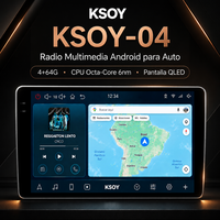 KSOY-04 Voiture Multimédia Universel QLED Carplay 360 Caméra 4 + 64G Pantallas Android Para Automovil Radio De Coche