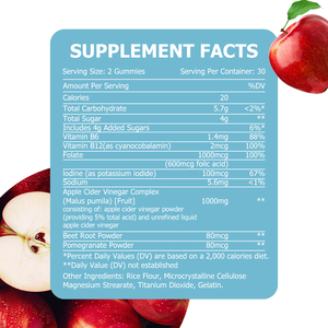 Gomitas de Vinagre de Sidra de Manzana de Marca Privada con Extracto de Granos de Café Verde, Favorecen el Control del Peso, Promueven el Metabolismo de las Grasas, a Base de Hierbas - Product Image 6