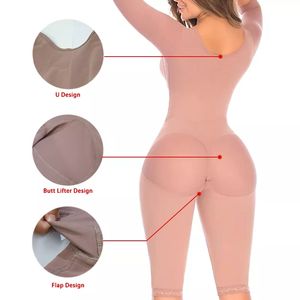 Tuta originale colombiana di alta qualità Post chirurgia Shapewear gamba lunga operazione chirurgica recupero corsetto <span class=keywords><strong>collant</strong></span> controllo pancia - Product Image 3