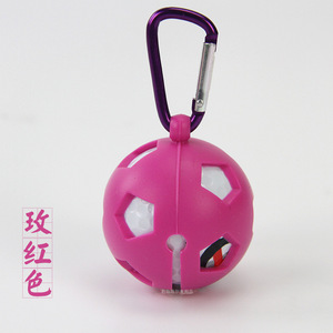 ใหม่ ปลอกคลุมกอล์ฟ ปลอกป้องกันลูกกอล์ฟ ปลอกซิลิโคน ถุงเก็บอุปกรณ์กอล์ฟ พวงกุญแจพลาสติก - Product Image 5