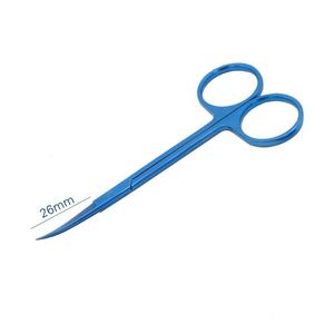 กรรไกรผ่าตัดตากรรไกรผ่าตัดทั่วไปทรงโค้งตรงเพื่อความงาม - Product Image 4