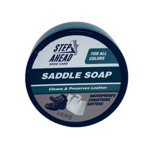 Savon pour <span class=keywords><strong>chaussures</strong></span> et sacs Step Care Premium Leather Yellow Saddle Soap pour adoucir, protéger, nettoyer et conditionner - Product Image 1