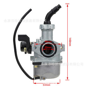 Carburateur Pz22 22mm 140mm x 51mm pour moto tout-terrain, VTT, quad, pièce de rechange - Product Image 1