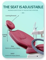 Chaise de traitement dentaire complète bon marché, adaptée aux cliniques dentaires et aux hôpitaux