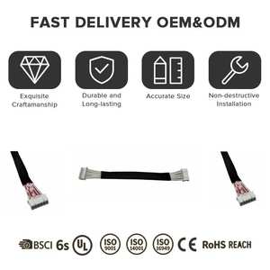 Maßgefertigtes 5 12 24 40-Pin FPC Flachbandkabel und Isoliertes Heizkabel Kabelbaum für Industrielle Servo CNC PLC Steuerungssysteme - Product Image 4