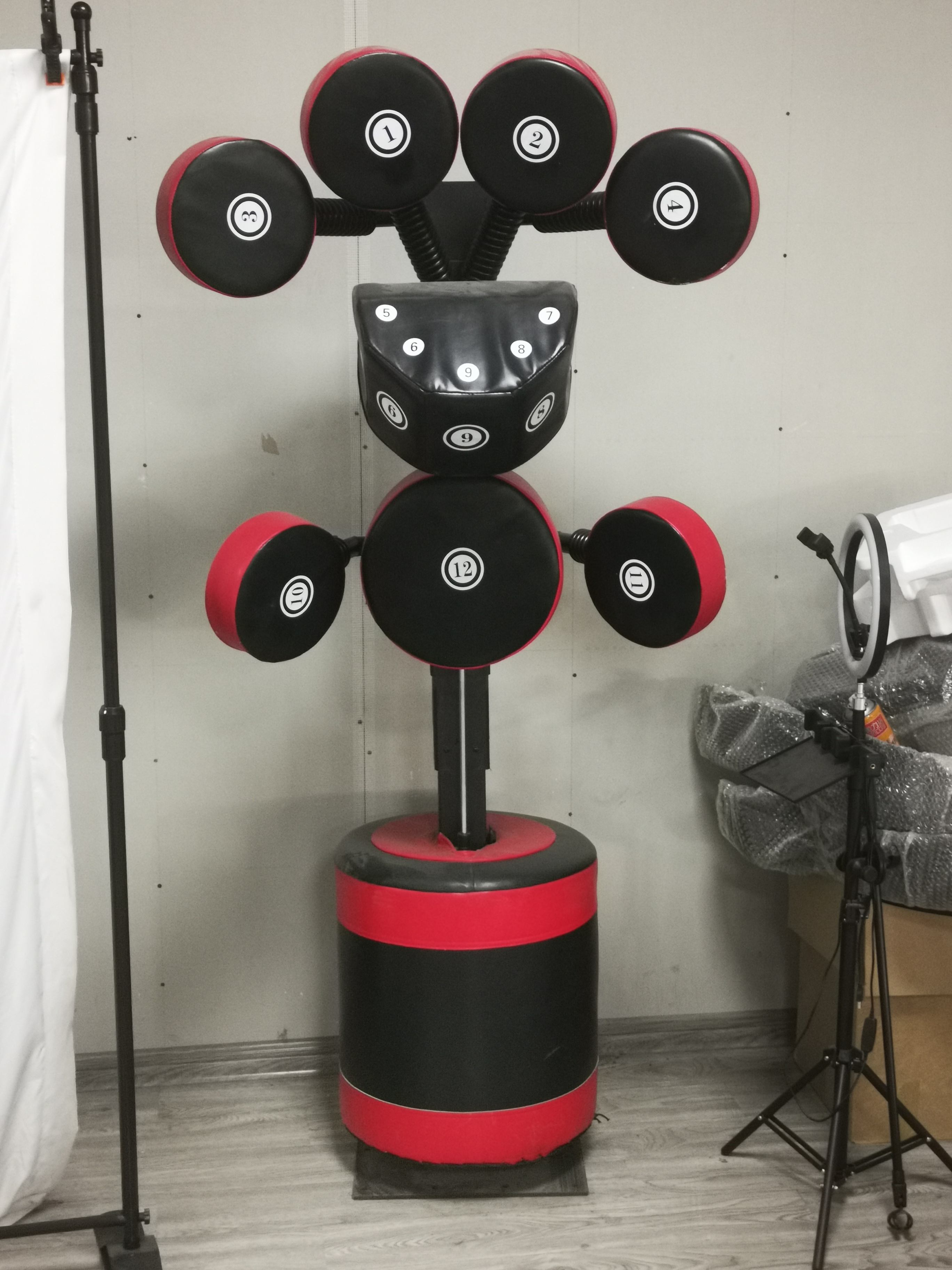 Sacco Da Boxe VEVOR Con Base Ad Acqua - Asta 360°, Altezza Regolabile 1.2-1.9m, Per Allenamento - Foto 6