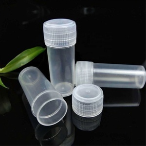 Flacons échantillons en plastique de 5 ml avec logo personnalisé 2023, tubes à essai, mini-bouteilles, flacons de stockage translucides à vendre - Product Image 4