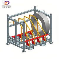 Fabriqué en Chine, étagère de stockage et de transport en acier au carbone à 5 niveaux, palette, manutention, étagère empilable, durable, résistant à la rouille