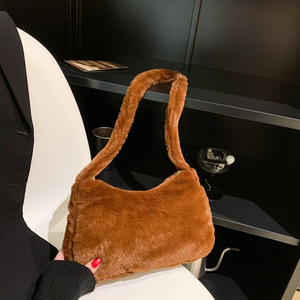 Nouveauté Hiver : Sac à main en peluche pour femme, sacs oreillers tendance, sacs bandoulière pour femme - Product Image 5