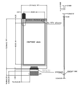 GDEY0266F52H 2.66 Inch Industrial 4-Color E-Paper Module 360x184 SPI Ultra <b>Thin</b> Low Power 12s Refresh E Ink Display - Product Image 6