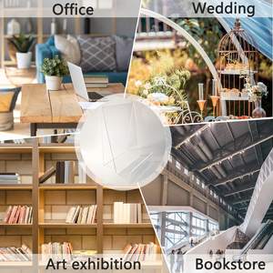 Soporte de acrílico para libros, soporte de caballete de exhibición de acrílico transparente para exhibir álbumes de imágenes, libros, hojas de música y cuadernos - Product Image 4