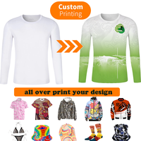 T-shirt de course à manches longues personnalisé avec impression 3D par sublimation, séchage rapide, évacuation de l'humidité, haut de sport d'extérieur pour hommes et femmes