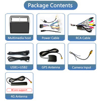 Autoradio 9 pouces CarPlay pour TOYOTA WIGO 2012-2019, système Android Auto, lecteur multimédia, navigation GPS