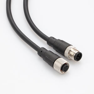 एम 12 विमानन प्लग कनेक्टर बी/डी कोड, 2-17 पिन, सीधे/एंगल्ड, ip67 शिल्ड, pvc/tpvc/tpu ओवरमोल्ड, पुरुष/महिला - Product Image 4