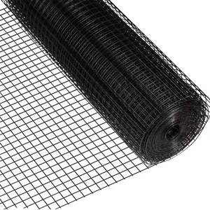 Grillage <span class=keywords><strong>soudé</strong></span> à l'arc de 25 mm de diamètre, fil de 1,8 mm - Grillage de clôture en acier galvanisé recouvert de PVC noir - Product Image 1