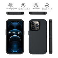 Coque rigide résistante aux chocs, étui de protection robuste pour iPhone XS Max XR 6 6s 7 8 Plus 11 12 13 14 Pro