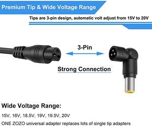 Caricabatterie adattatore universale per Laptop da 90W per adattatore di alimentazione Desktop Acer/asus/toshiba/lenovo/<span class=keywords><strong>dell</strong></span>/hp DC 50-60HZ/ - Product Image 5