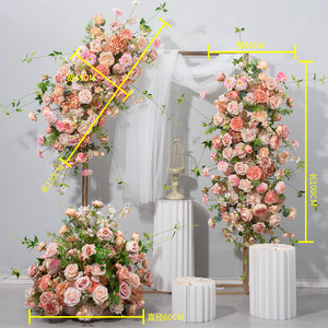 L-FR056 ดอกไม้ประดิษฐ์สำหรับตกแต่งทางเดินงานแต่งงาน  ผ้าปูโต๊ะดอกไม้สำหรับตกแต่งงานแต่งงาน - Product Image 1