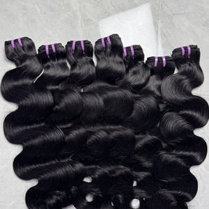 Paquetes de Cabello Camboyano al por Mayor, 100% Natural, Ondulado, Cabello Humano Virgen con Cutícula Alineada, Sin Procesar, Proveedores de Cabello Crudo - Product Image 4