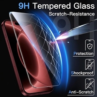 Protection d'écran en verre trempé adhésif épais en aluminium haute définition transparente, couverture intégrale anti-rayures pour iPhone 18 Pro Max / 18 Pro