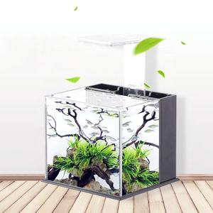 Mini pompe à eau noire de petit réservoir de poissons de bureau à domicile et ensemble d'<span class=keywords><strong>aquarium</strong></span> MIni <span class=keywords><strong>sans</strong></span> lumière LED - Product Image 2