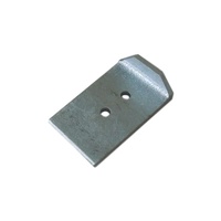Serrure de porte en acier roulante, 1 pièce, vitre de volet roulant, embout métallique