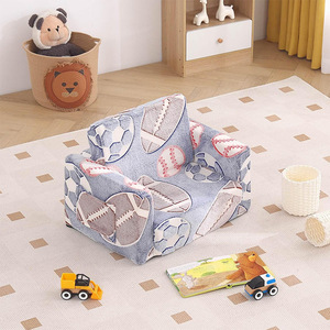 Giving Tree <b>Kids</b> <b>Sofa</b> Foldable Cartoon Design For Children Age 3 And Above With Handrails - Product Image 3