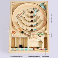 Flipper en bois marbre labyrinthe Kit éducatif Construction jeu jeu ensemble marbre course jouet pour enfants