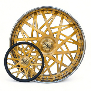 عجلات XJ مخصصة من 3 قطع مقاس 5x120.65 ملم بقياسات 20 و22 و24 و26 و28 و30 بوصة عميقة الحواف مصنوعة بالحدادة لسيارات كابريس وإمبالا وسيارات الركاب - Product Image 3