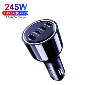 Pd3.1 140W Xe Pin Sạc 240W Đa 3 Loại C 4 Cổng Điện Tử 100W Xe Điện Thoại Sạc Pps QC Nhanh Chóng Sạc Cho MacBook