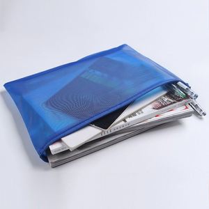 Wholesale Large Capacity Transparent Frosted Zipper <b>File</b> Bag Document Bag A3 Portable Storage Pouch Filing <b>Folder</b> With Pocket - Product Image 4