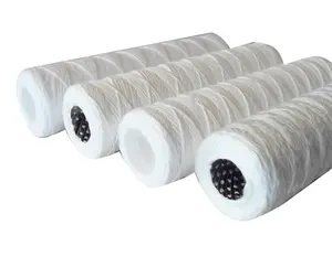 Cartucho de filtro de agua para herida de hilo de PP de 2,5*10 pulgadas para el hogar filtro de agua usado