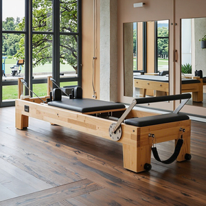 Máquina <span class=keywords><strong>de</strong></span> Pilates Reformer <span class=keywords><strong>de</strong></span> Madera <span class=keywords><strong>de</strong></span> Alta Gama, Cama Reformer, Equipo Profesional <span class=keywords><strong>de</strong></span> Gimnasio, Set Completo - Product Image 1