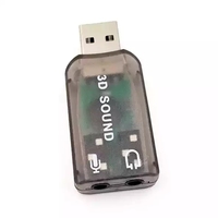 Tarjeta de Sonido Externa USB2.0 de Alta Calidad, Adaptador de Audio de 5.1 Canales con Interfaz de Micrófono y Auriculares de 3.5mm para PC