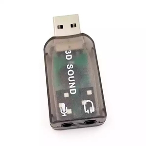 Hoge kwaliteit USB2.0 externe 3D geluidskaart <span class=keywords><strong>5.1</strong></span> kanaals audioadapter met 3.5mm speaker microfoon hoofdtelefooninterface voor pc - Product Image 2