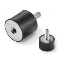 Supports de canette en caoutchouc anti-vibration de haute qualité coussinets anti-vibration en caoutchouc filetés mâles