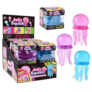 Jouet sensoriel anti-stress en forme de pieuvre en gelée, jouet à main pour enfants, animal marin, vente en gros OEM/ODM - Product Image 1
