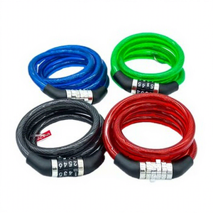 <span class=keywords><strong>Antivol</strong></span> de vélo à code à 4 chiffres, câble ultra-résistant de 1 mètre, adapté aux VTT et vélos de route - Product Image 5