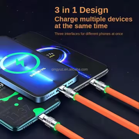 0.5M 3-en-1 chargeur rapide câble USB câble de charge Micro USB et Type C pour Huawei Samsung iPhone et câble de transfert de données d'ordinateur